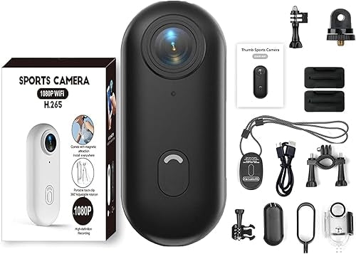 4K mini handsfree bodycam, POV-kamera, HD 1080p mini bærbar actionkamera med lyd
