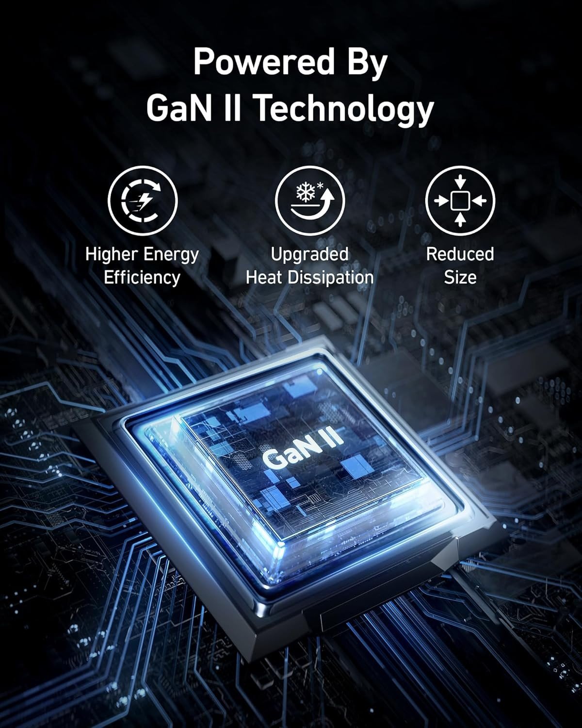 Anker 735 Oplader GaNPrime 65W 1x USB-A 2x USB-C strømadapter