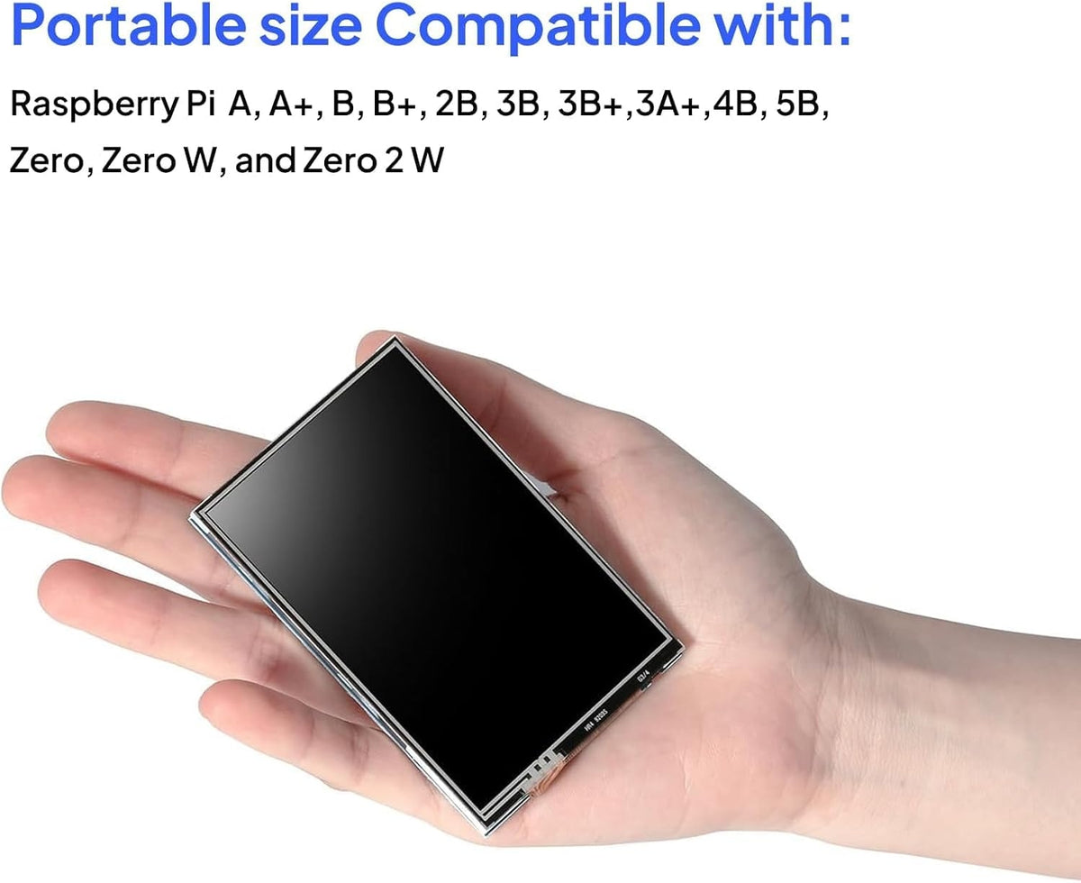 Display 3.5 Inch TFT LCD Touch Screen Monitor 480 x 320 for Raspberry Pi with All Data and Touch Pen SPI Interface