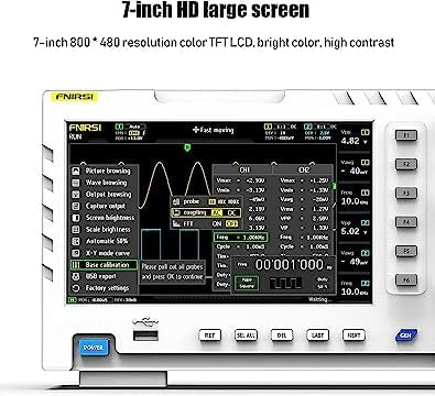 FNIRSI-1014D Desktop Oscilloskop 100MHZ*2 1GS/s 2 i 1 Dobbelt Kanal Digitalt Oscilloskop 10MHZ Signalgenerator