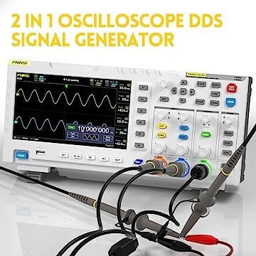 FNIRSI-1014D Desktop Oscilloskop 100MHZ*2 1GS/s 2 i 1 Dobbelt Kanal Digitalt Oscilloskop 10MHZ Signalgenerator