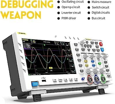 FNIRSI-1014D Desktop Oscilloskop 100MHZ*2 1GS/s 2 i 1 Dobbelt Kanal Digitalt Oscilloskop 10MHZ Signalgenerator