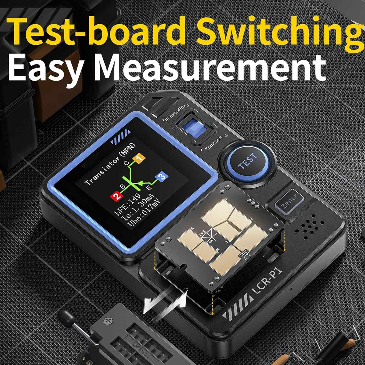 FNIRSI LCR-P1 Multifunktion LCR Transistor Kondensator Tester