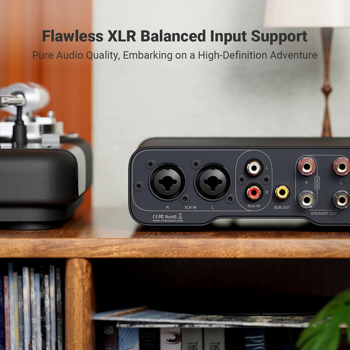 Fosi Audio ZA3 Balanceret stereoforstærker Home Audio Component Mini 2-kanals monoforstærker TPA3255 til Subwoofer Desktop Home Theater