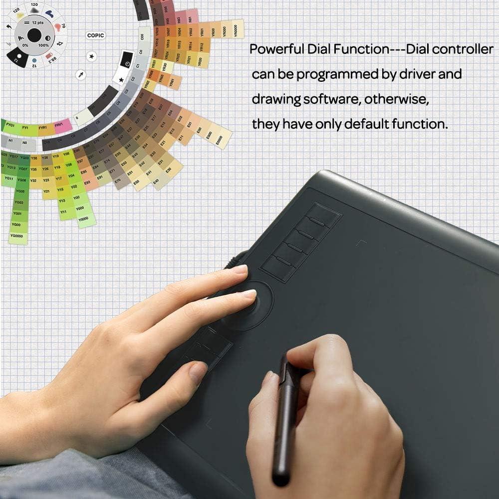 GAOMON M10K Version Pen Tablet - 25,4 x 16,9 cm grafisk tablet med 8192 trykfølsomhedsniveauer