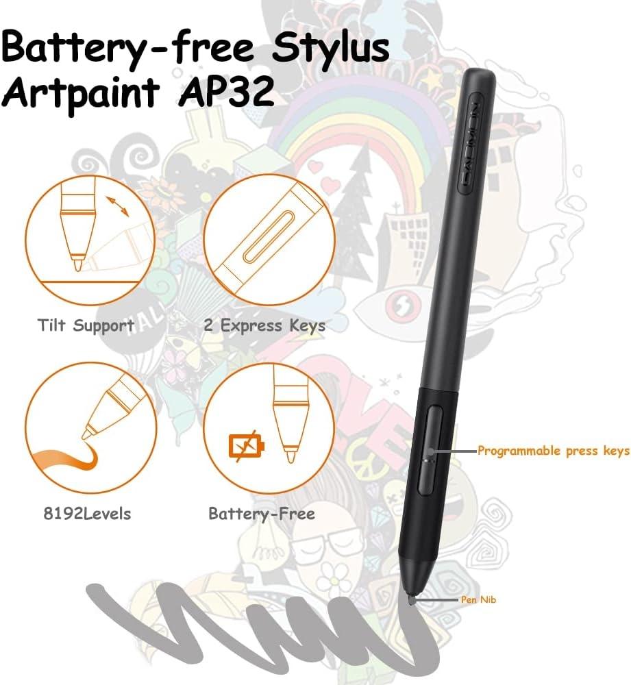 GAOMON M10K Version Pen Tablet - 25,4 x 16,9 cm grafisk tablet med 8192 trykfølsomhedsniveauer