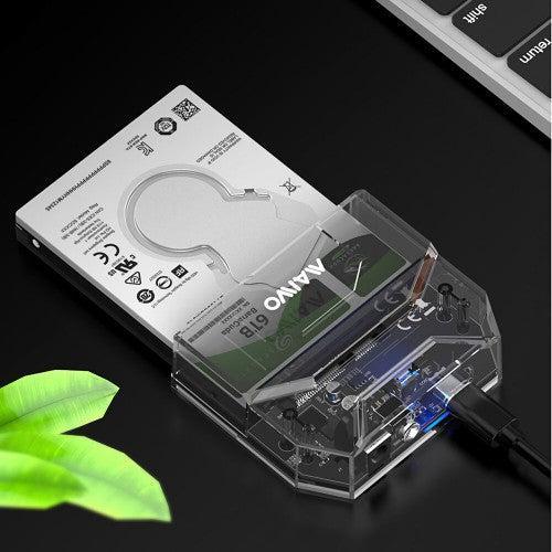 Maiwo K108S eksternt kabinet USB-C 3.2 Gen1 5 Gbps til 2.5" SATA / SSD HDD