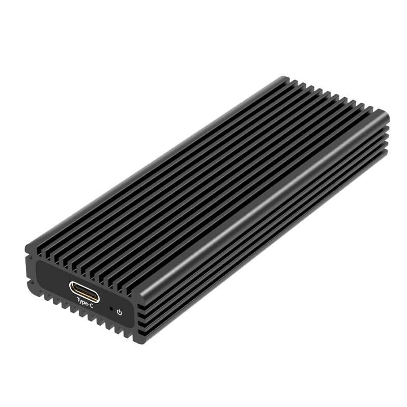 Maiwo K1687S Aluminium M.2 SATA SSD til USB C GEN2 10Gbps kabinetter ekstern storage B-tasten og B & M Key Support UASP, TRIM og 6Gbps SATAII