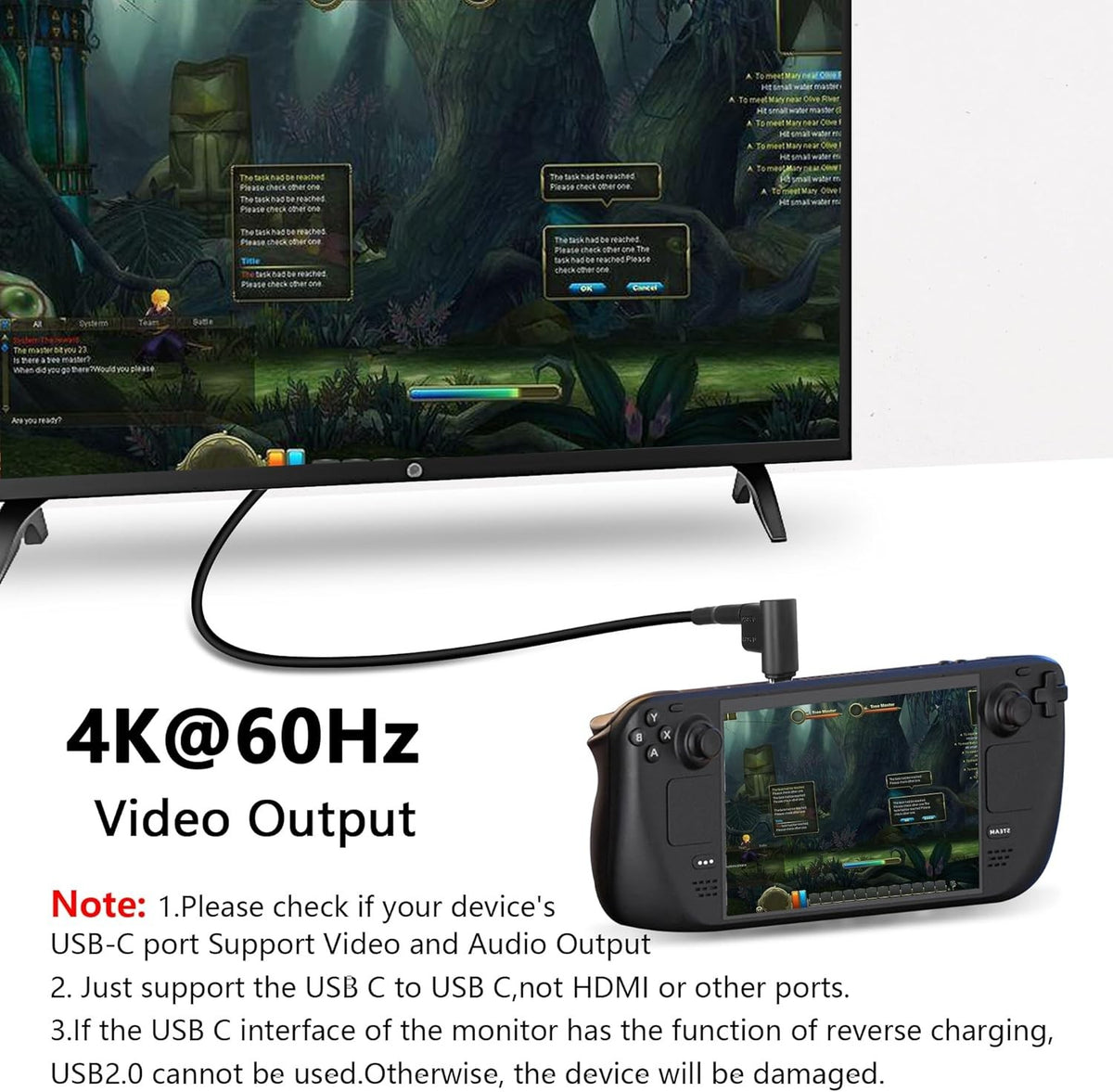 NÖRDIC USB-C 3.0 Han-til-Hun-Adapter til Data og Opladning 10 Gbps