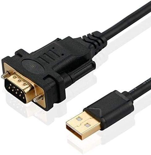 USB-A til RS232 DB9 hankabel til serielle enheder med FTDI Chipset
