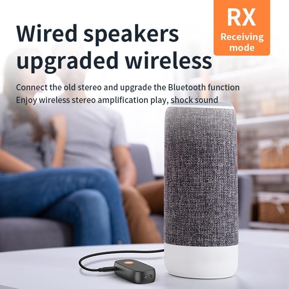 NÖRDIC 2-i-1 Bluetooth 5.3 Modtager Sender Adapter 3.5mm Jack Til Bil Musik PC Lyd Aux Hovedtelefoner