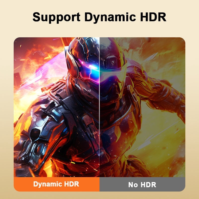 NÖRDIC 2 m nylonflettet DisplayPort 2.1 kabel DP80 UHBR20 80Gbps 16K/10K/8K@60Hz 4K@240/165/144Hz DSC 1.2a HDR HDCP 2.2 FreeSync G-Sync