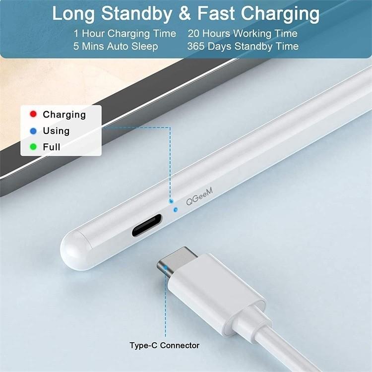 NÖRDIC Stylus Pen til iPad med Palm Rejection og Magnetisk Fastgørelse kompatibel med Apple iPad/iPad Pro/Mini iPad Air