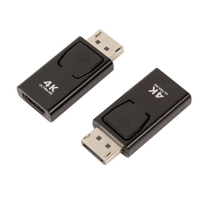 NÖRDIC Adapter DisplayPort 1.2 Mand til HDMI kvindelige 4K 30Hz Sort