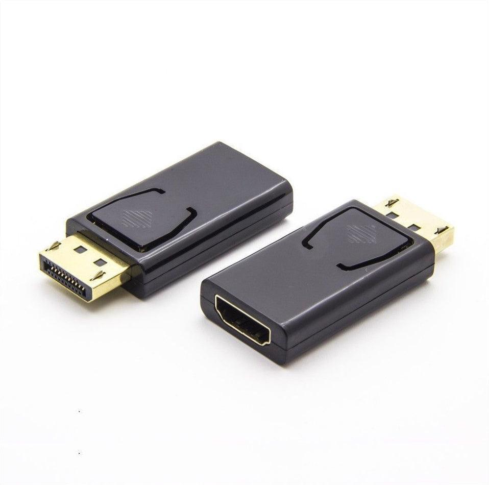 NÖRDIC Adapter DisplayPort 1.2 Mand til HDMI kvindelige 4K 30Hz Sort