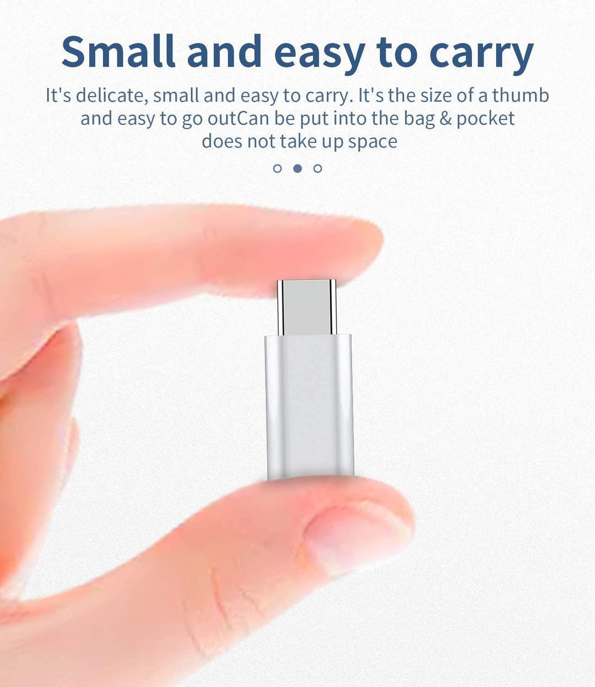 NÖRDIC Adapter Micro USB til USB C Metal Sort