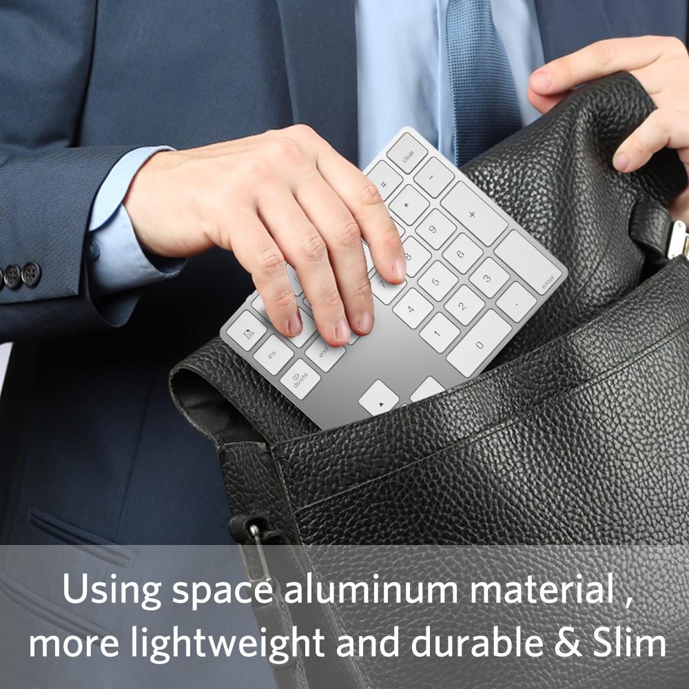 NÖRDIC Bluetooth numerisk tastatur 34 taster Windows iOS Android