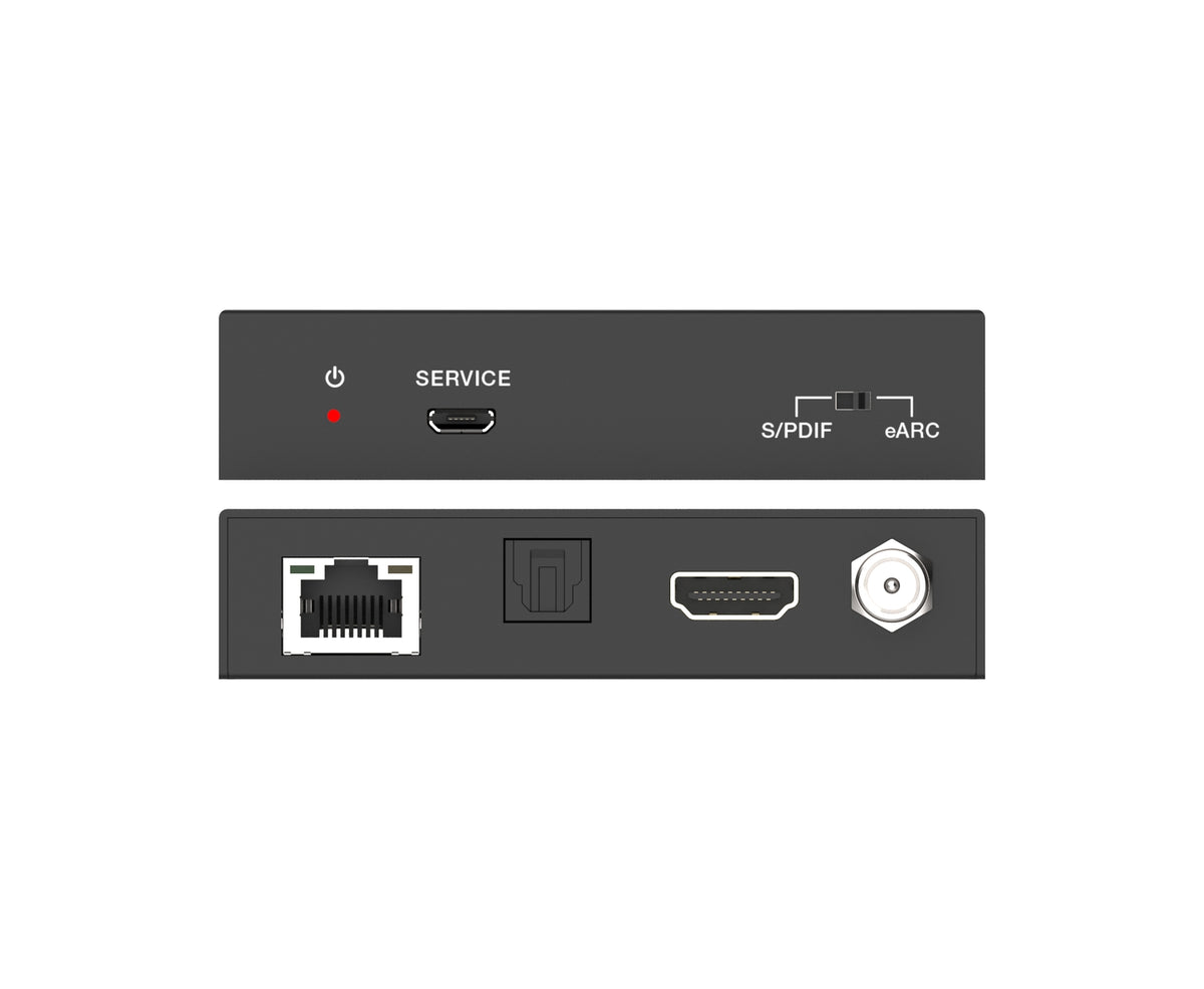NÖRDIC HDMI eARC SPDIF lydforlænger over CAT6-kabel 100m