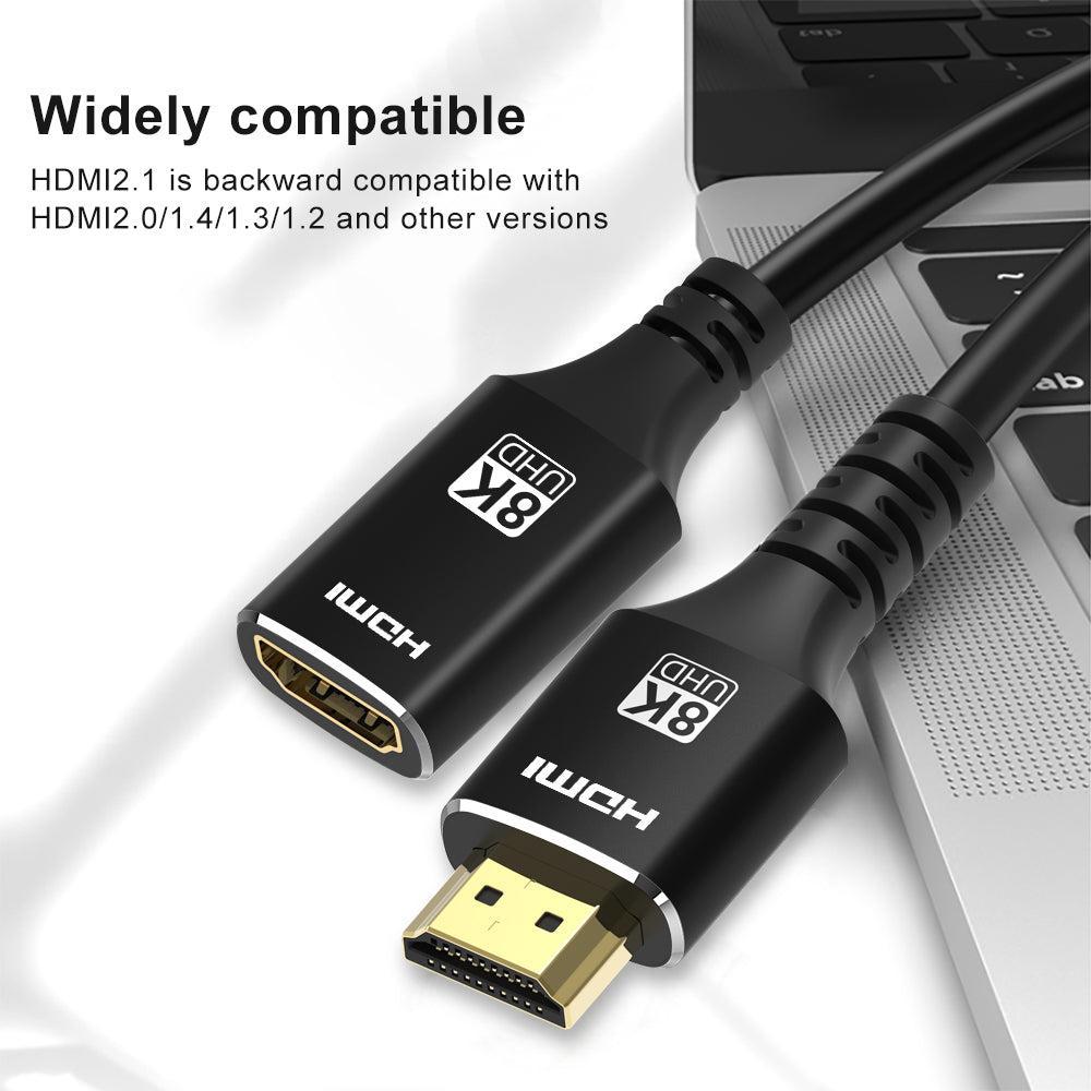 NÖRDIC HDMI forlængerkabel 1.5m 8K60Hz 4K144 HDMI 2.1 48Gbps Ultra High Speed HDMI
