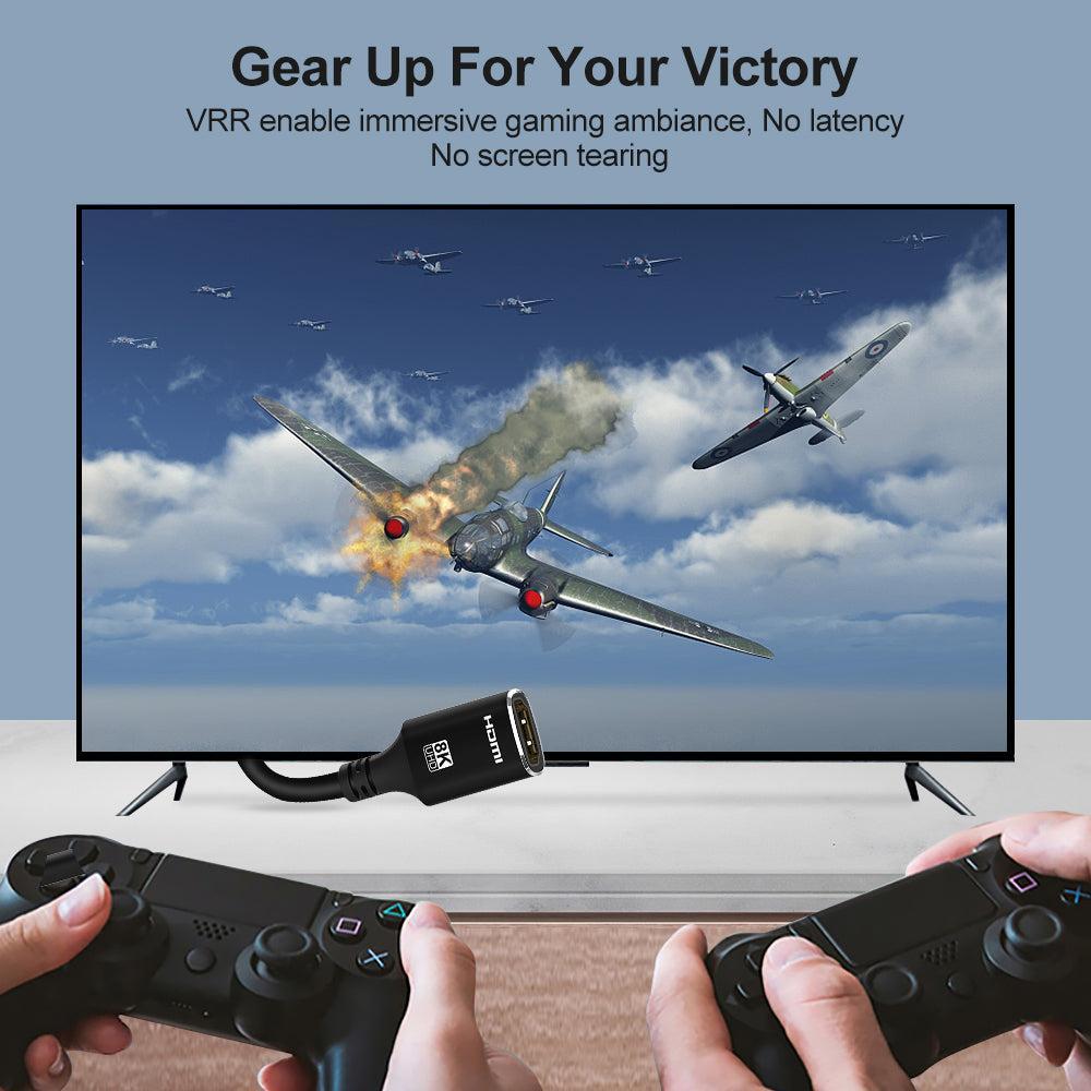 NÖRDIC HDMI forlængerkabel 1.5m 8K60Hz 4K144 HDMI 2.1 48Gbps Ultra High Speed HDMI
