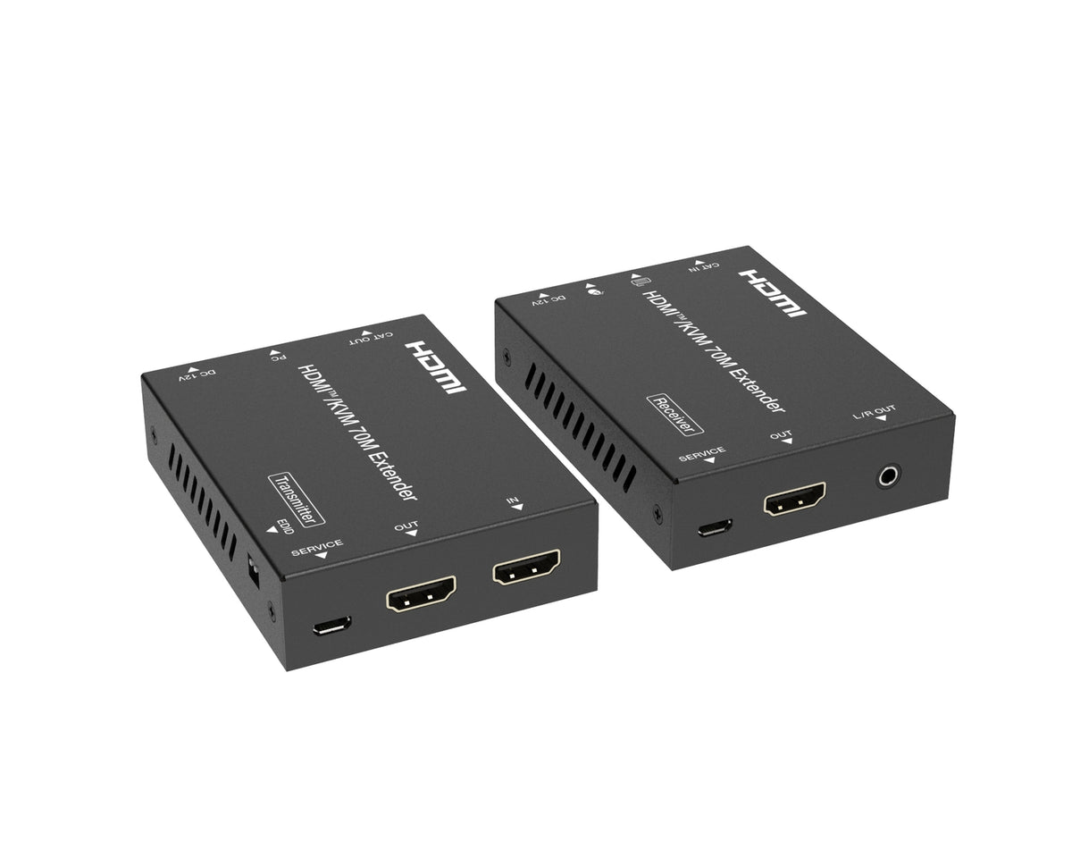 NÖRDIC KVM Forlænger HDMI 4K60Hz 70m CAT6