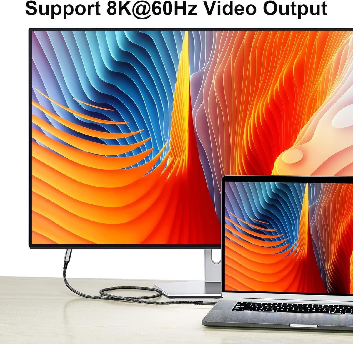 NÖRDIC USB 4 forlængerkabel 25cm 40Gbps 240W 8K60Hz