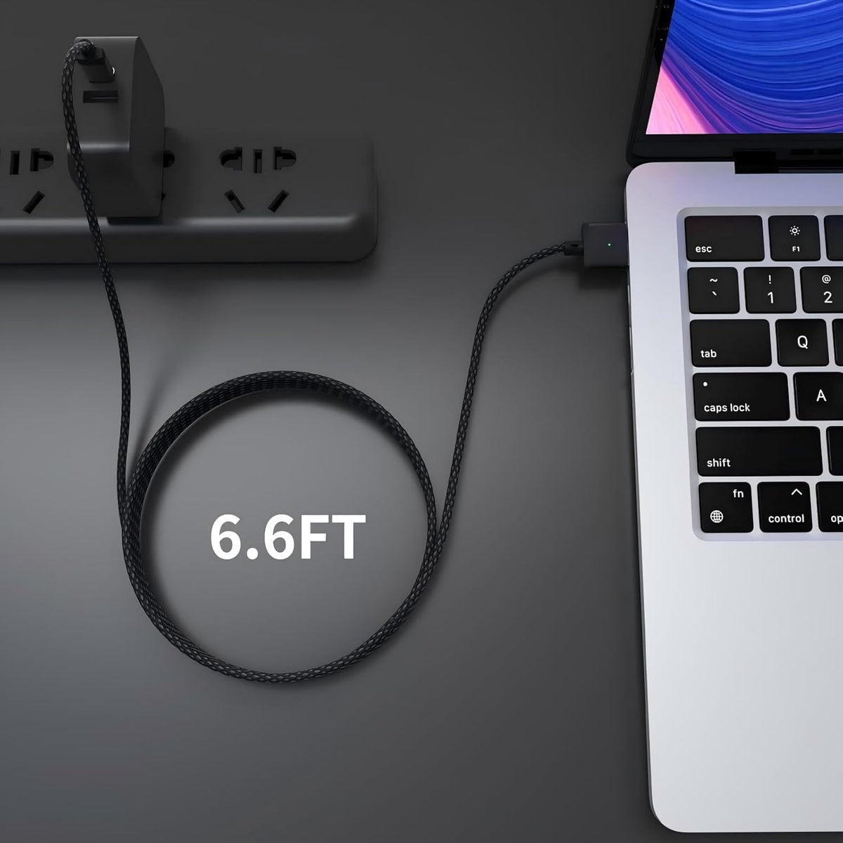 NÖRDIC USB-C til Mag Safe 3 opladerkabel 1,8m