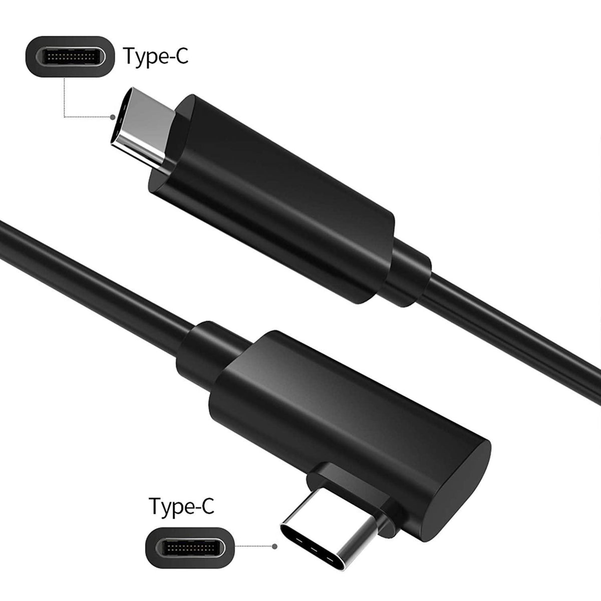 NÖRDIC VR Link-kabel 3m USB3.2 Gen1 USB-C til C 5Gbps 3A hurtigopladning Oculus Quest 2 Super Speed USB Link-kabel