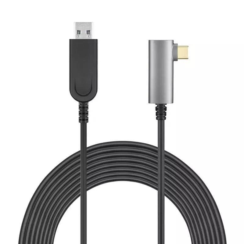 NÖRDIC aktiv AOC Fiber 5m USB-A til USB-C VR Link-kabel til Oculus Quest 2 USB3.2 Gen2 10 Gbps Super Speed VR Link-kabel