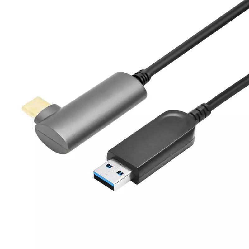 NÖRDIC aktiv AOC Fiber 5m USB-A til USB-C VR Link-kabel til Oculus Quest 2 USB3.2 Gen2 10 Gbps Super Speed VR Link-kabel