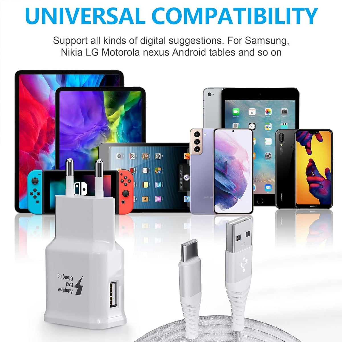 Opladningsadapter USB-A 2.4A Max 15W