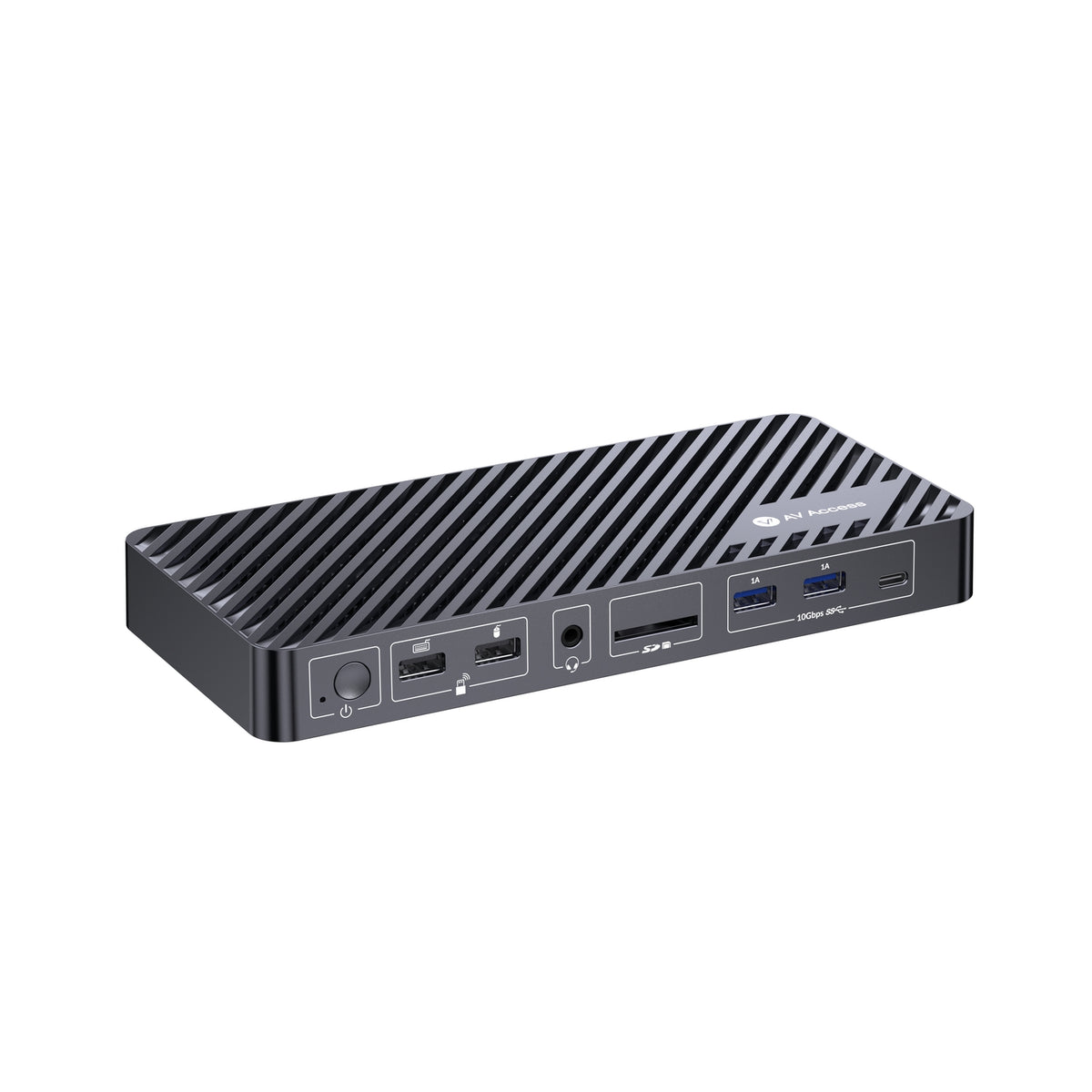 AV Access KD-S03 1 til 12 USB-C Dockingstation med tredobbelt skærm 2xDP 1xHDMI 4K60Hz 2K 144Hz PD100W