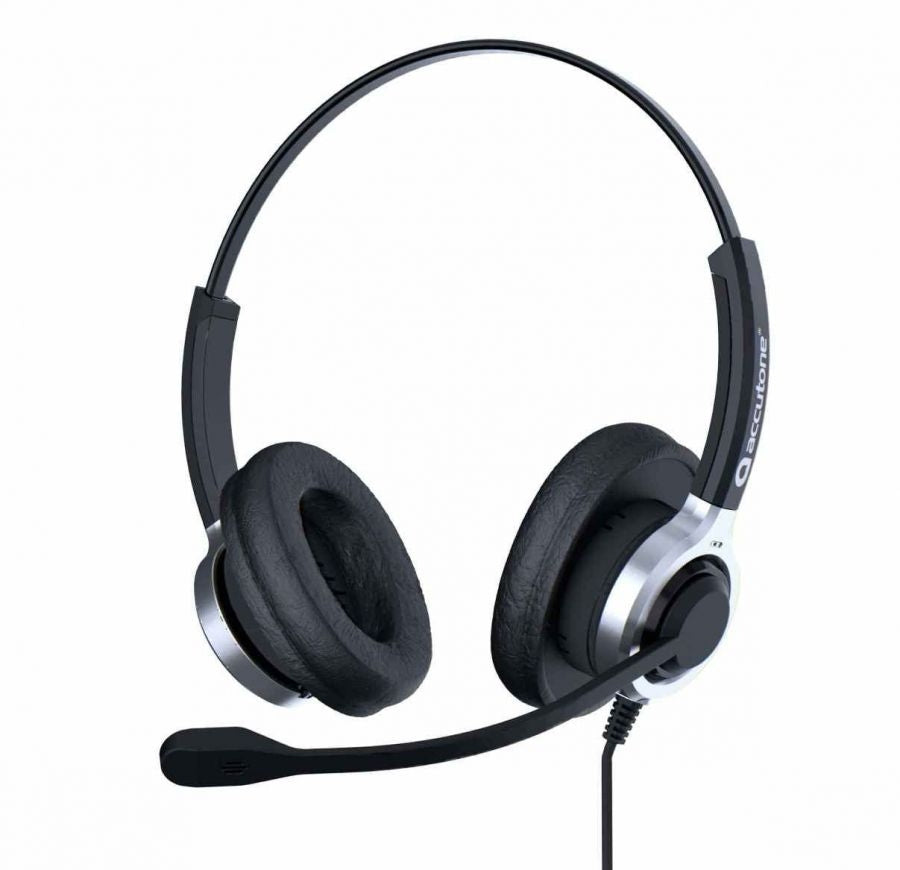 Accutone binauralt kablet headset