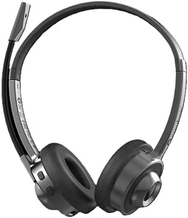 Accutone Sonar 280 Bluetooth USB-headset, trådløst headset med mikrofon, aktiv støjreducerende mikrofon, 14 timers batterilevetid