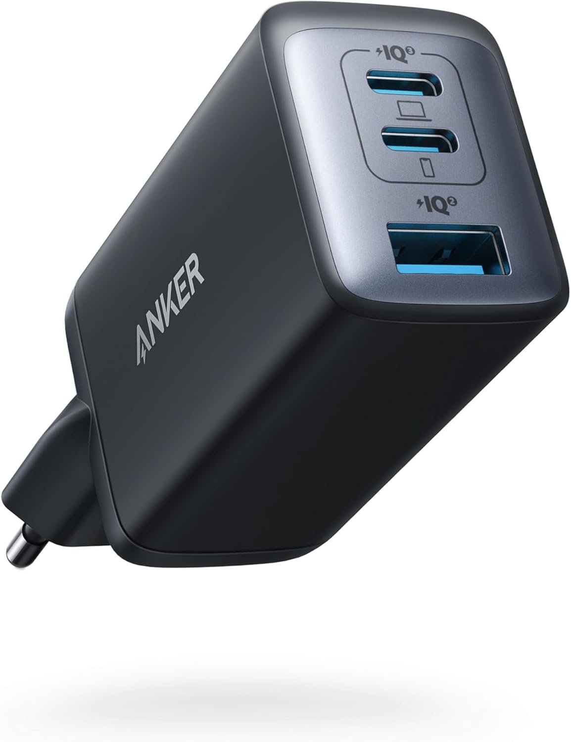 Anker 735 Oplader GaNPrime 65W 1x USB-A 2x USB-C strømadapter