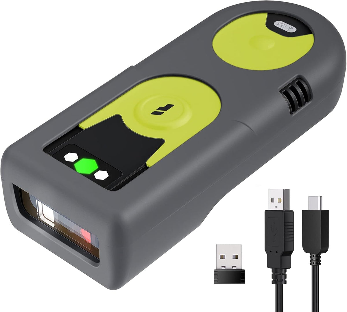 Bluetooth 2D Stregkodescanner med 2,4 GHz USB-adapter, Plug and Play