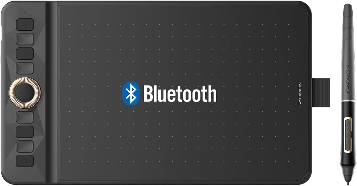 GAOMON WH851 Bluetooth-tegneplade med 8 knapper