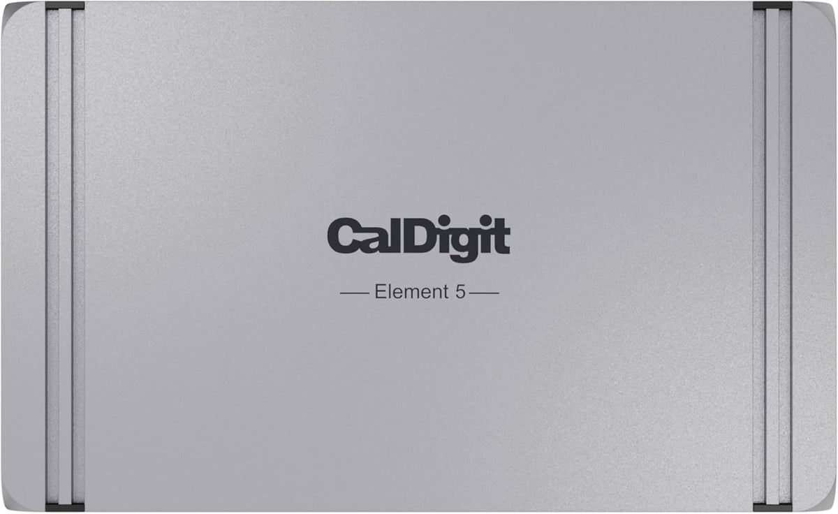 CalDigit E5 Thunderbolt 5 Element 5 Hub 9-porte 4x Thunderbolt 5/USB4 v2-porte 3x USB-A & 2x USB-C 10G, Single 8K, Dual 6K/8K, Dual 4K@240Hz, 90W
