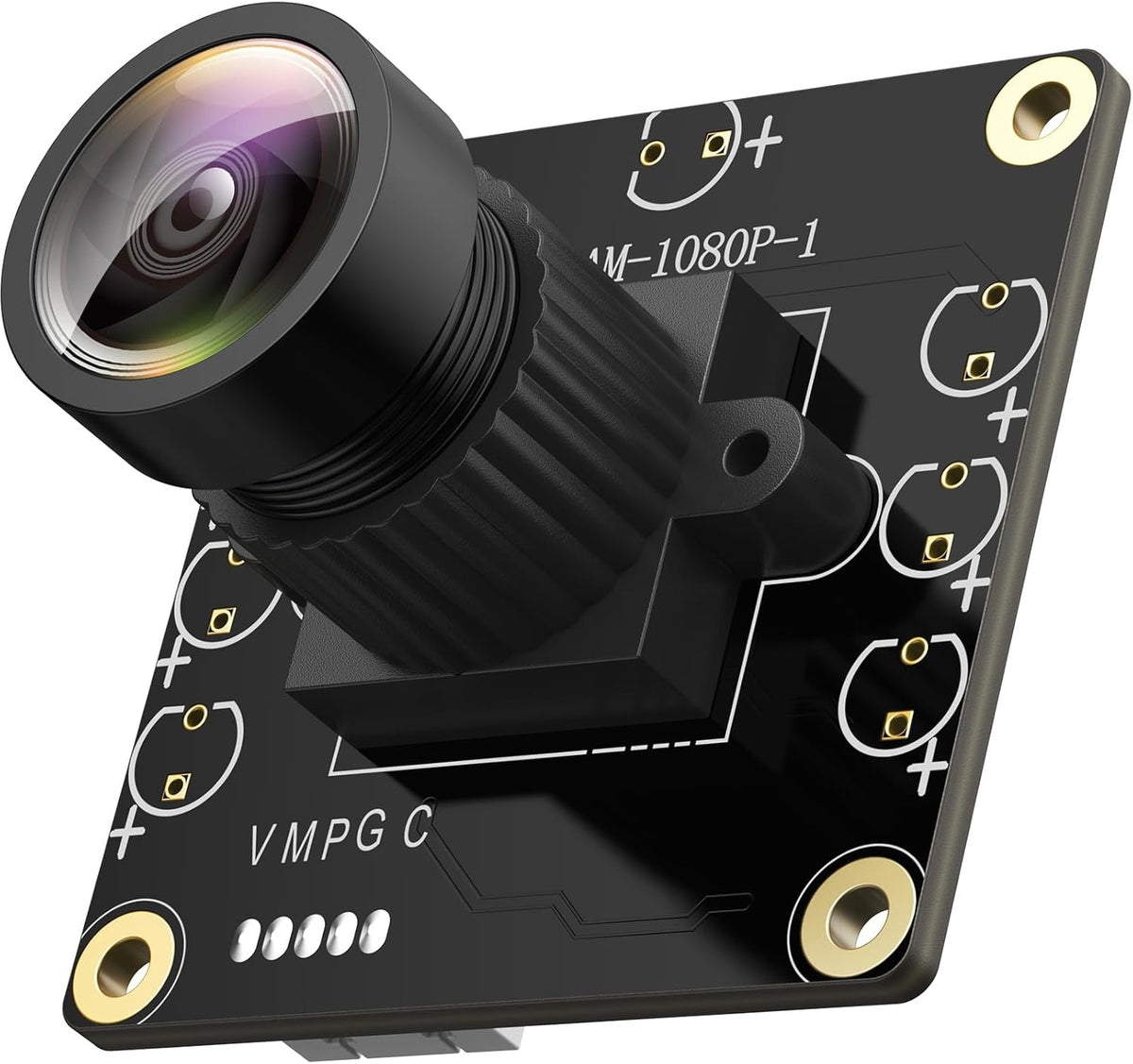 USB 2.0 Kameramodul 1080p 130° vidvinkel til PC, Raspberry Pi, Jetson Nano og SBC