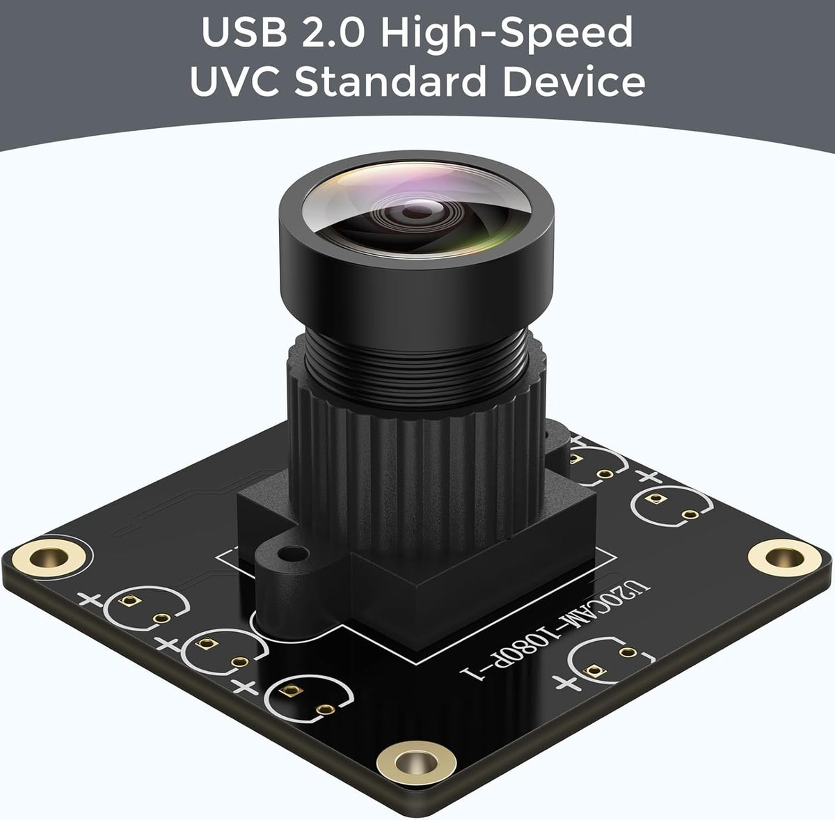 USB 2.0 Kameramodul 1080p 130° vidvinkel til PC, Raspberry Pi, Jetson Nano og SBC