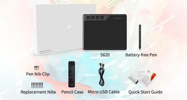 Digital Drawing Board 16,5x10cm med pen Windows Mac Android Chrome