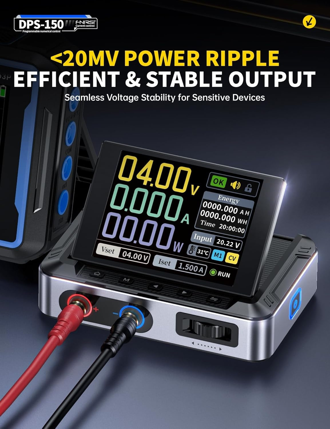 FNIRSI Mini DC justerbar CNC programmerbar reguleret switching strømforsyning