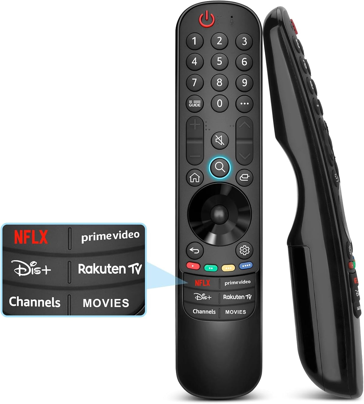 LG TV-fjernbetjening, universel til LG Magic Remote Smart TV uden stemme- og pegefunktion, erstatning for LG Original MR24GA, MR23GA, MR22GN og MR21GA