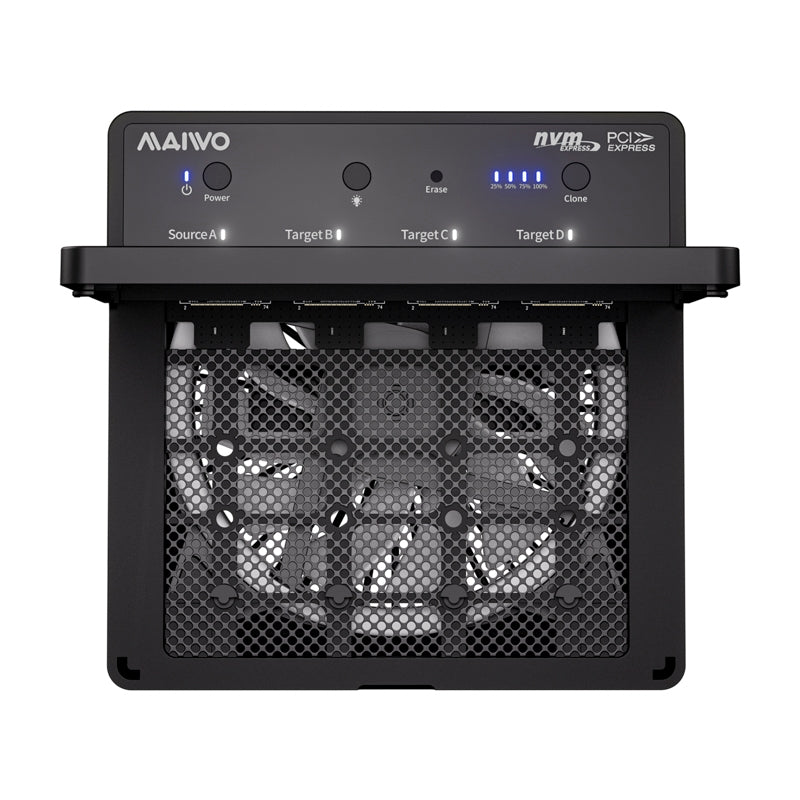 Maiwo K2054PE Quad Bay USB4.0 NVMe-kabinet 40Gbps, All-in-one