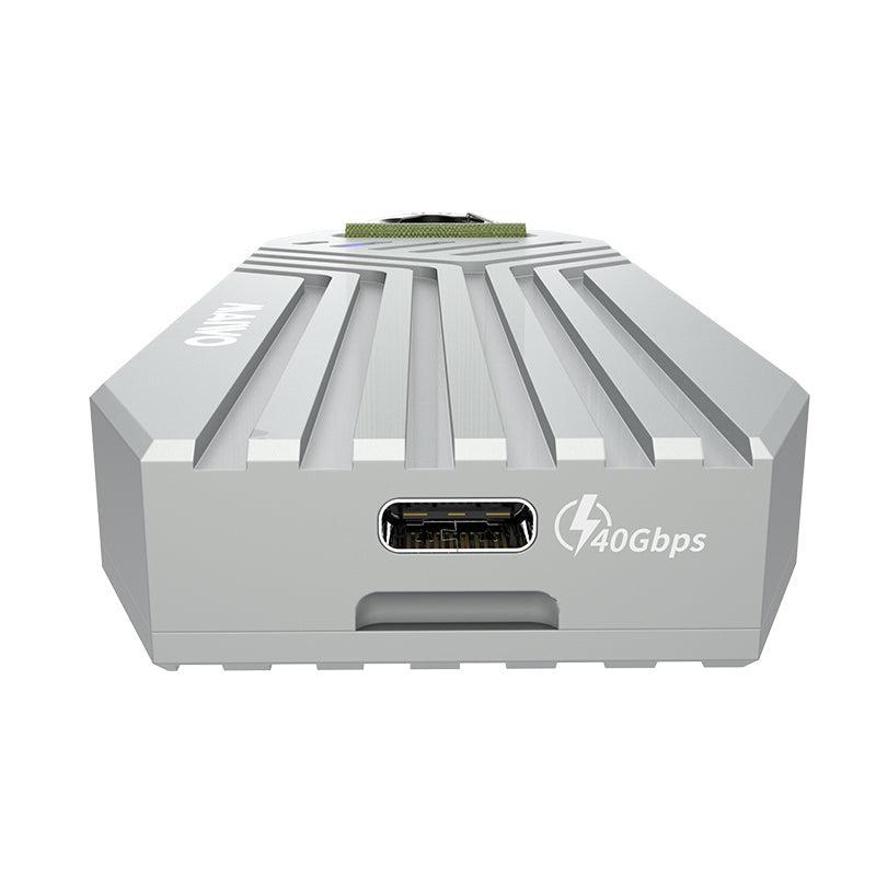 Maiwo K1695 USB4.0 NVMe eksternt kabinet 8TB M og B&M nøgle 2280