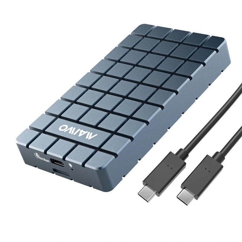 Maiwo K1717 USB4.0 NVME Eksternt kabinet 8tb m og B&M Key 2280