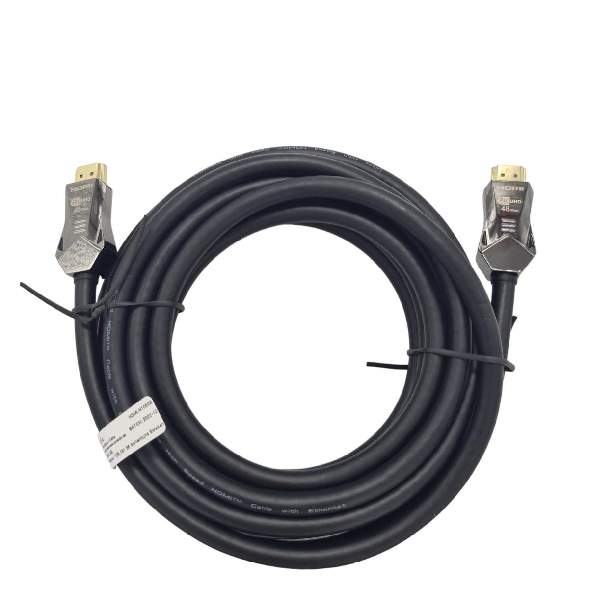 NORDIC CERTIFICEREDE KABLER 5m Ultra High Speed HDMI 2.1 8K 60Hz 4K 120Hz 48Gbps Dynamic HDR eARC VRR-kabel forgyldt
