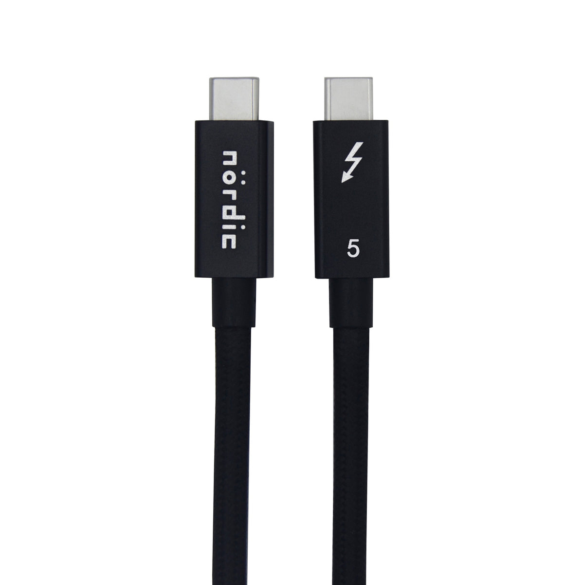 NÖRDIC 1,5m Thunderbolt 5 kabel 80Gbps dataoverførsel 240W opladning 120Gbps båndbredde 16K60Hz 8K60Hz 4K540Hz