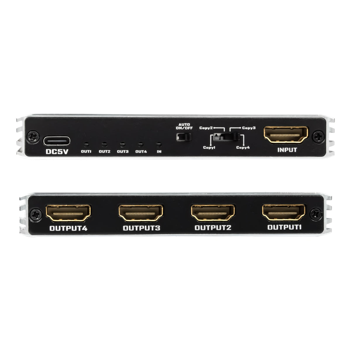 NÖRDIC 1 til 4 HDMI-splitter 2.1 8K60Hz 4K120Hz