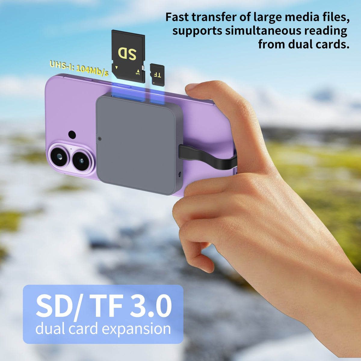 NÖRDIC 1 til 9 Magnetisk USB-C Dockingstation 1xHDMI 4K60Hz, 1xUSB-C, 1xUSB-C PD 100W, 1xUSB-A, 1xM.2 SSD, 1xSD, 1xMicroSD, 1x3,5 mm AUX